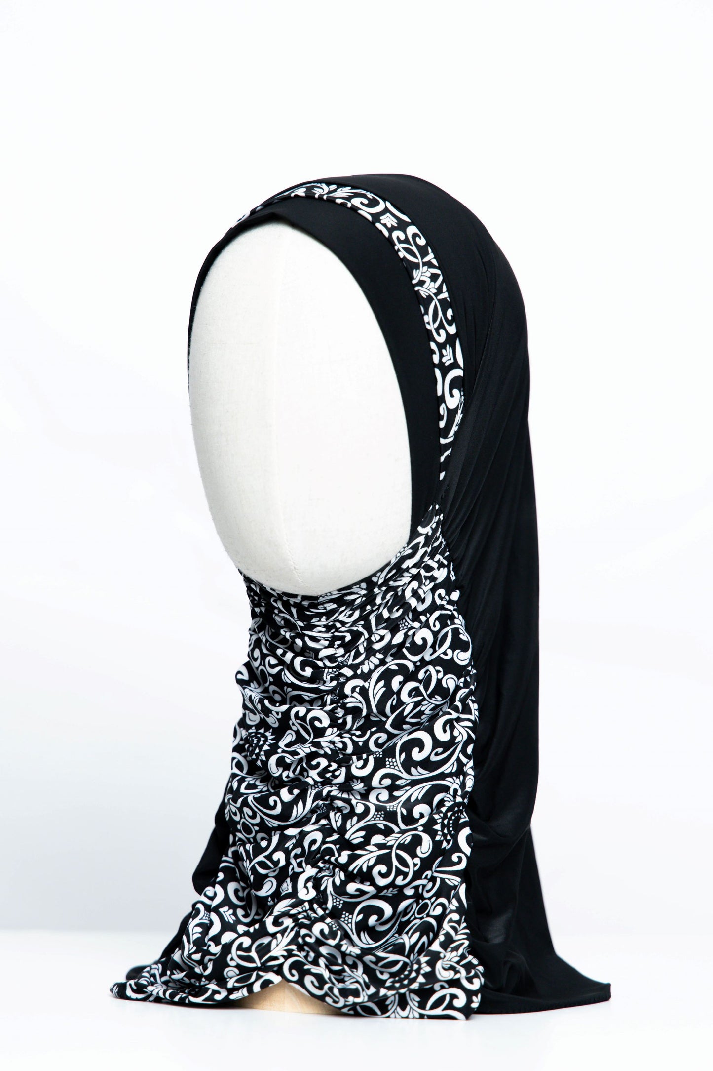 Printed Gathering Ready-made Hijab