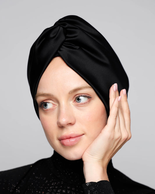 Twisted Satin Turban