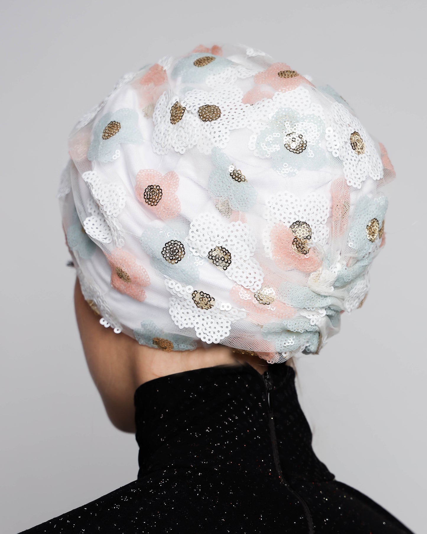 Floral sequins Turban