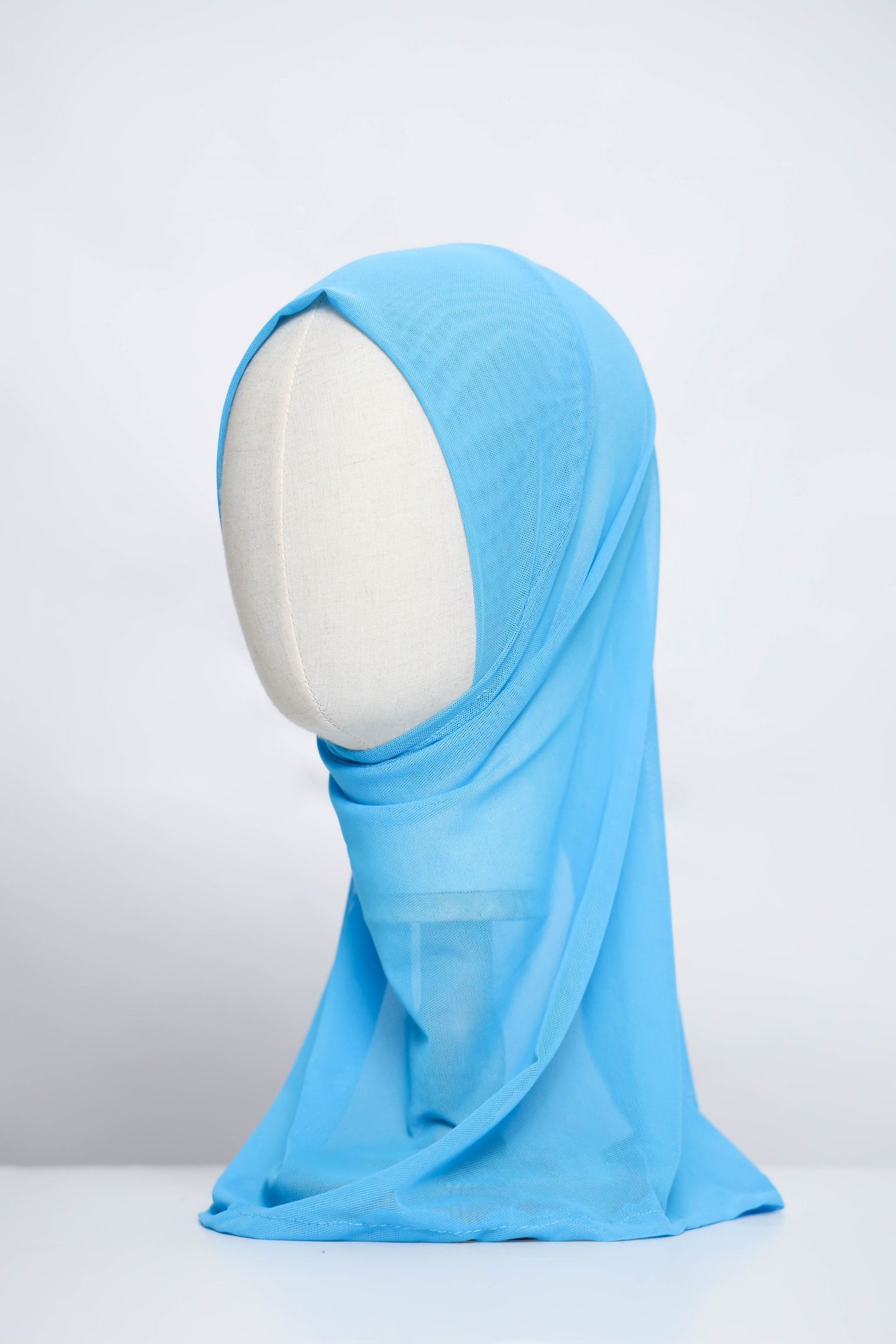 Plain Tulle Ready-made Hijab