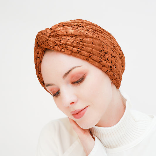 Twisted Lace Turban