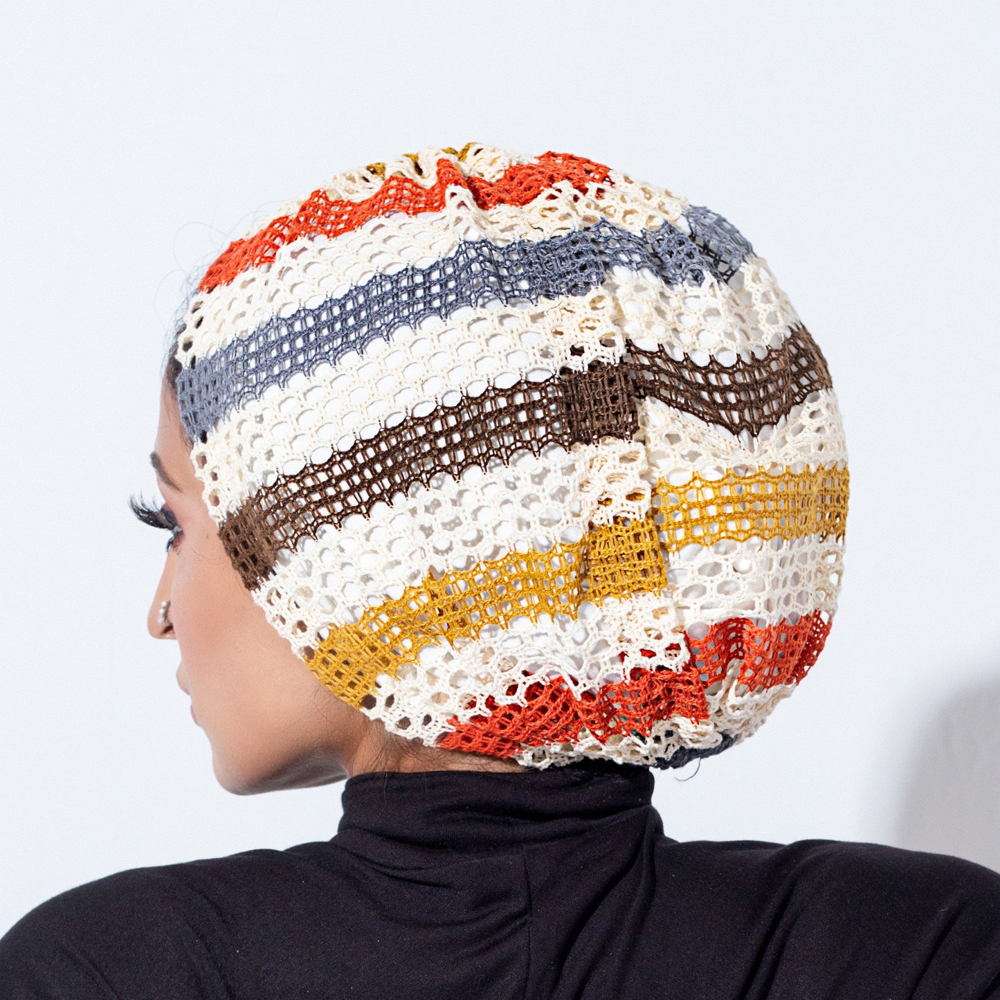 Colorful knitting Turban 01