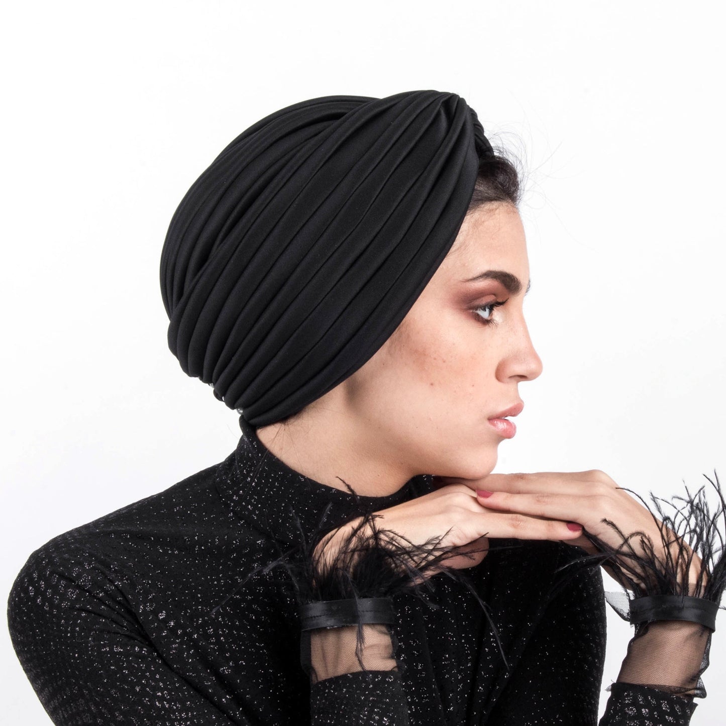 Twisted lines turban